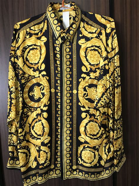 VINTAGE GIANNI VERSACE COUTURE SILK SILK SHIRT 